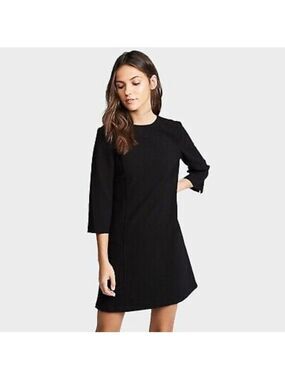 NWT Alice + Olivia Classics Gem Black Shift Dress Size 4